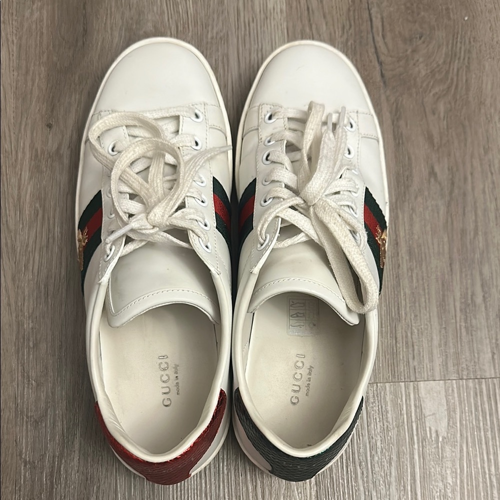 Ace Gucci sneakers. Worn, but still in good condition. Can post more pics.
